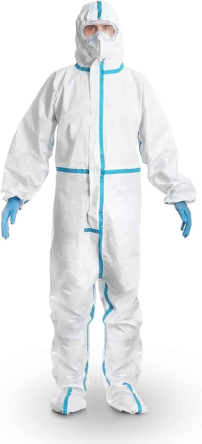 Disposable Coveralls X-Small White SF Full Body Hazmat Suits, 5 packs, –  XI Healthcare